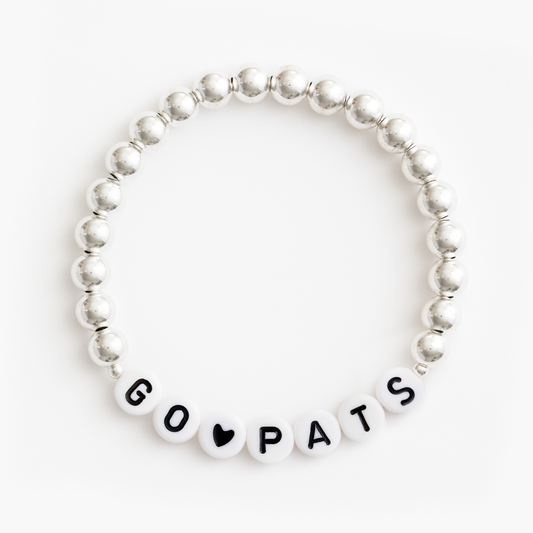 The Sterling Silver with End Beads Bracelet