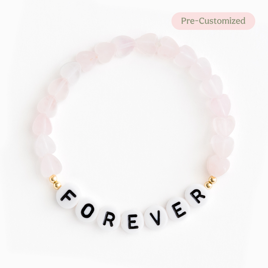 FOREVER - Rose Quartz Hearts