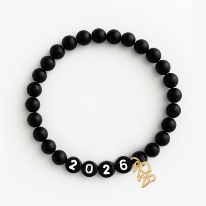 The Graduate's All Black Onyx Bracelet