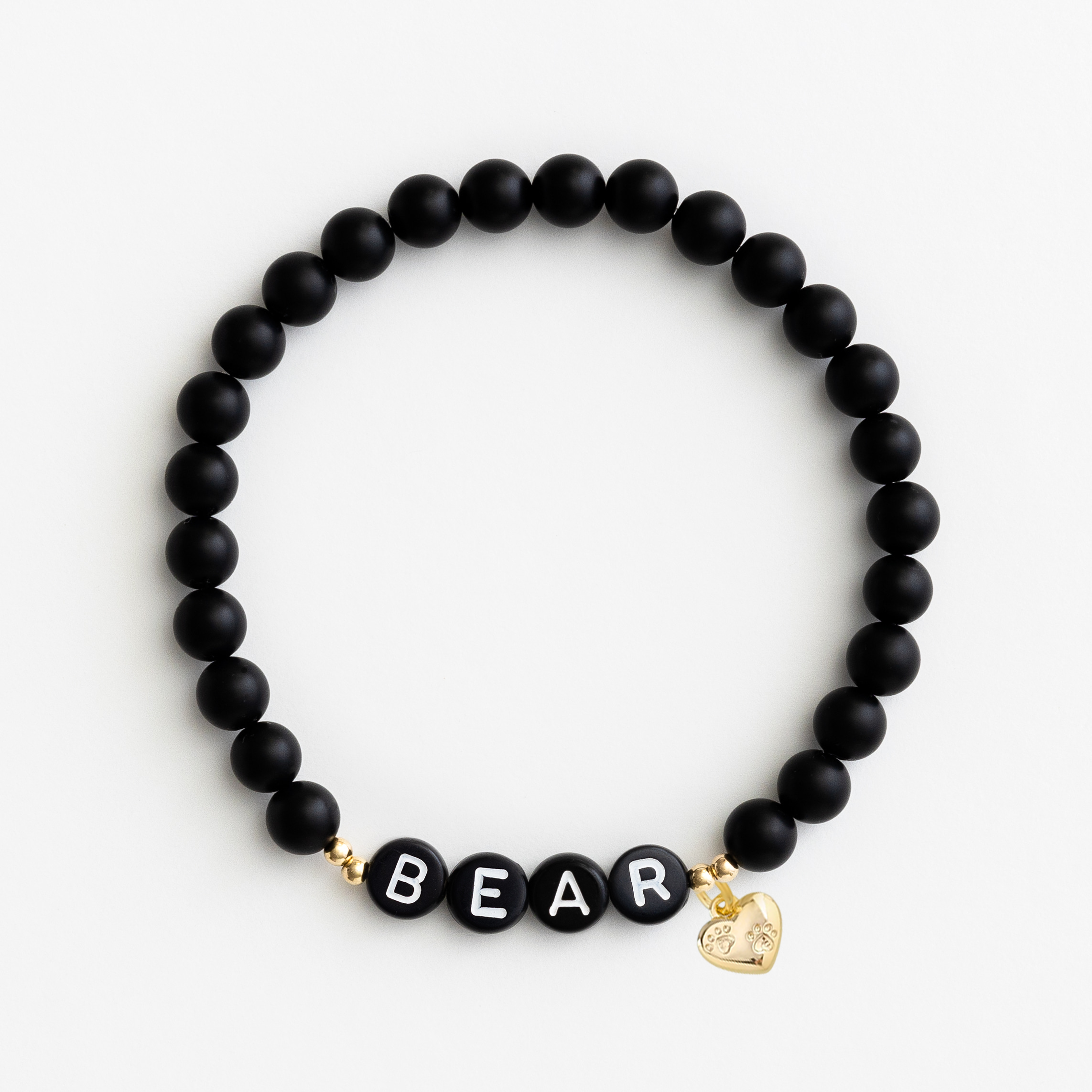 The MSPCA Black Onyx with End Beads Bracelet – Names For Good