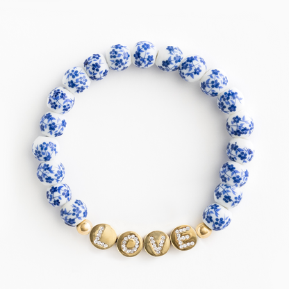 The Blue Porcelain Floral Bracelet