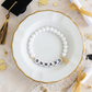 The Graduate's White Hearts Bracelet