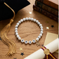 The Graduate's White Marble Bracelet