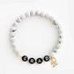 The Graduate's White Marble Bracelet