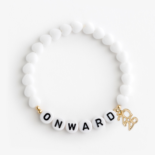 The Graduate's White Hearts Bracelet