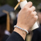 The Graduate's White Marble Bracelet