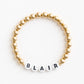 The Gold with Gold End Beads Bracelet
