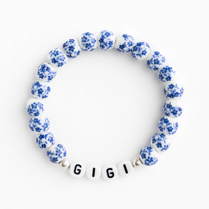 The Blue Porcelain Floral Bracelet